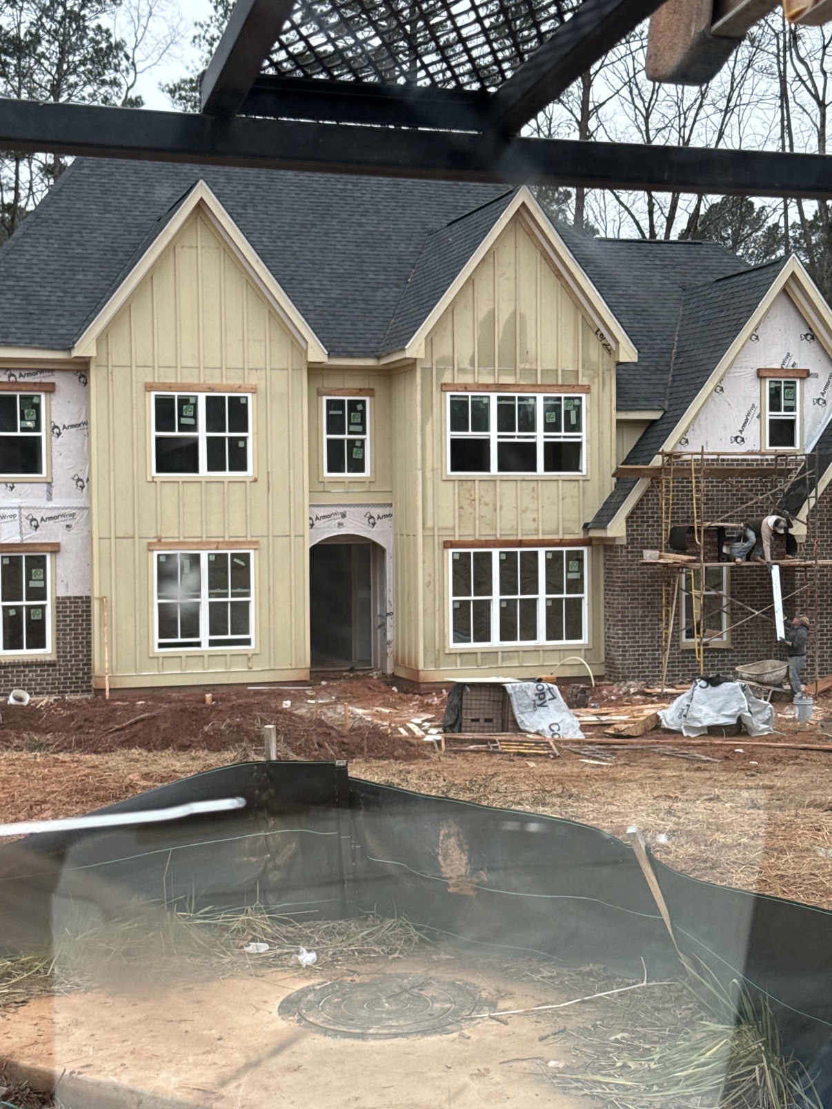 Board and batten siding installation